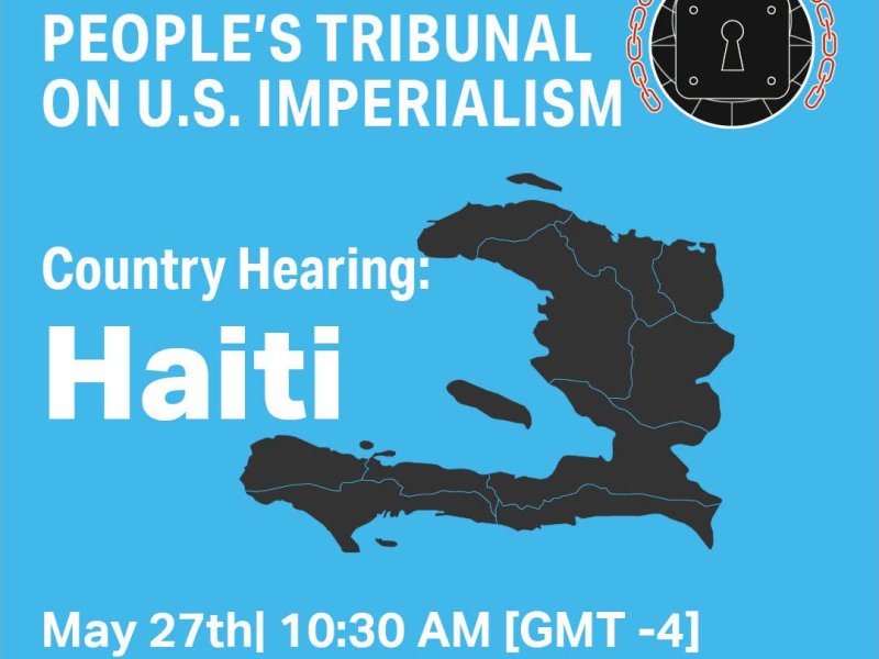 Saturday, May 27: Hearing on Haiti